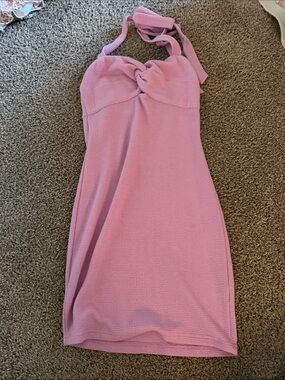 Purple Knit Lizard Thicket Dress
